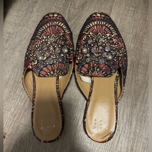 Target A New Day Rhinestone and Pearl Mules